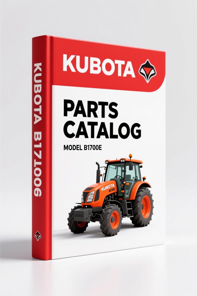 Kubota B1700E Parts Catalog – 242 Pages OEM Parts Index
