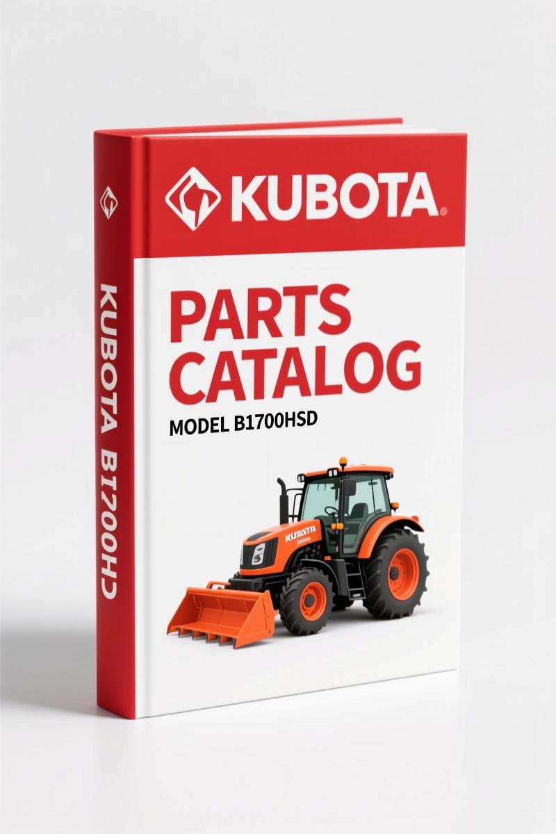 Kubota B1700HSD Parts Catalog – 285 Pages OEM Exploded-View Diagrams