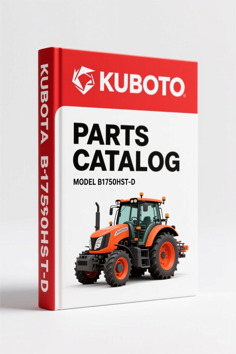 Kubota B1750HST-D Parts Catalog – 304 Pages OEM Parts Breakdown