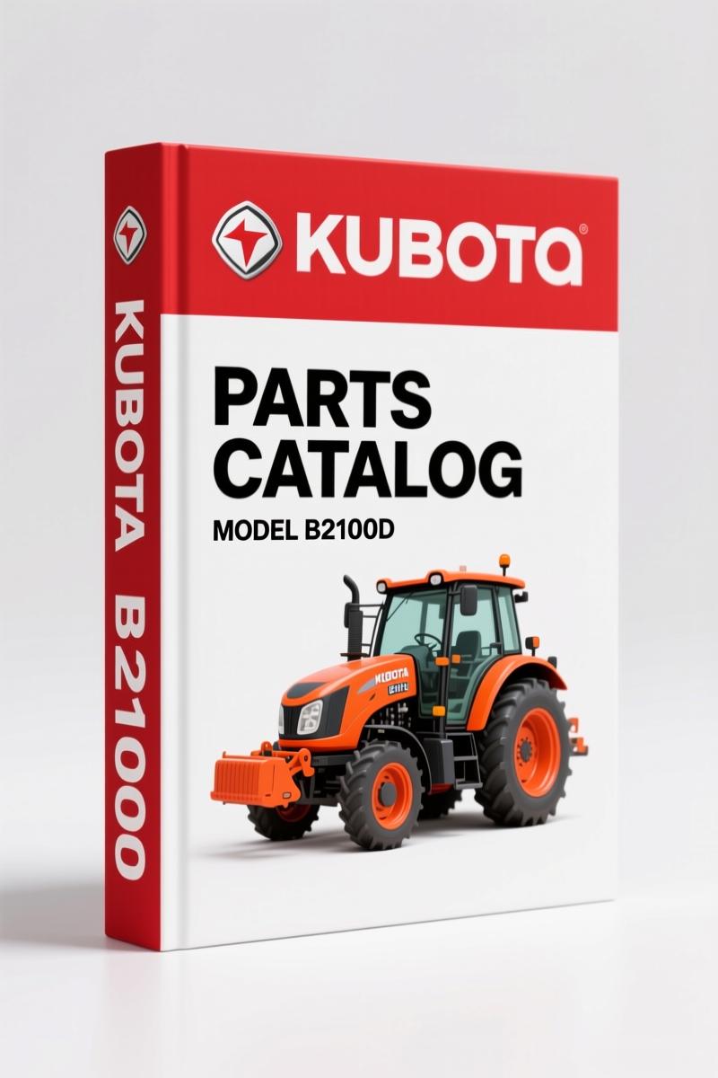 Kubota B2100D Parts Catalog – 269 Pages OEM Exploded Diagrams