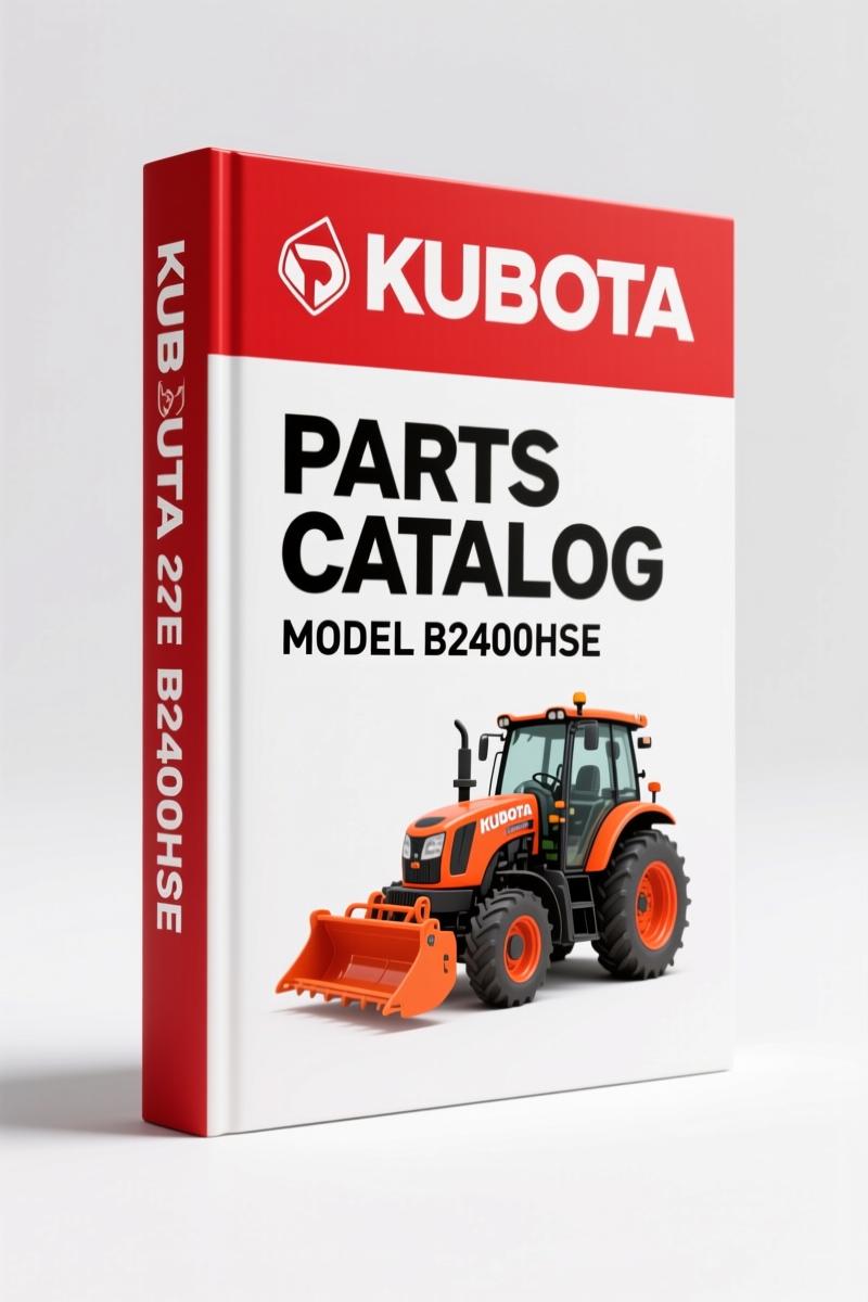 Kubota B2400HSE Parts Catalog – 255 Pages of OEM Parts Data