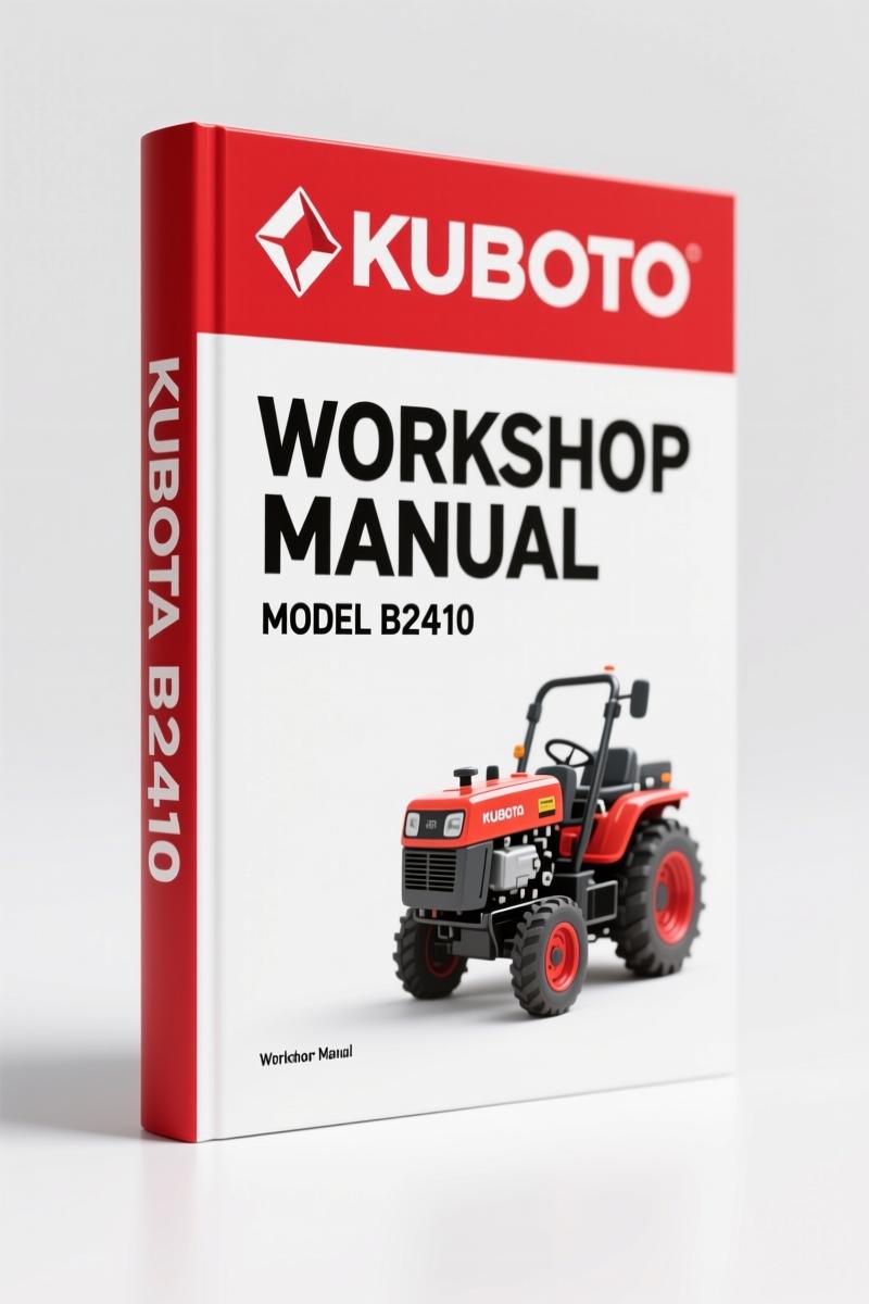 Kubota B2410, B2710, B2910 2000 Workshop Manual – Factory Specs