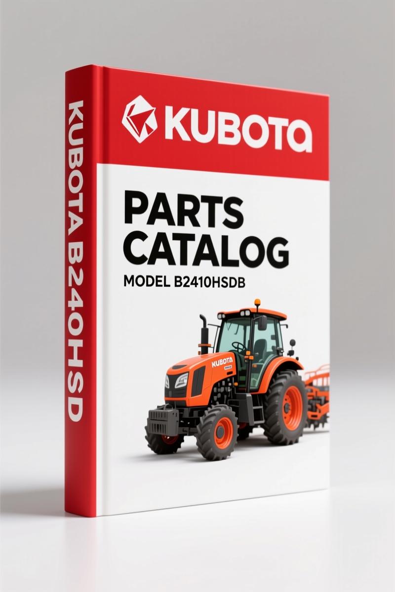 Kubota B2410HSDB Parts Catalog – 368 Pages OEM Parts Breakdown