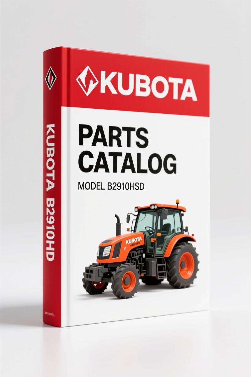 Kubota B2910HSD Parts Catalog – 404 Pages OEM Exploded-View Diagrams