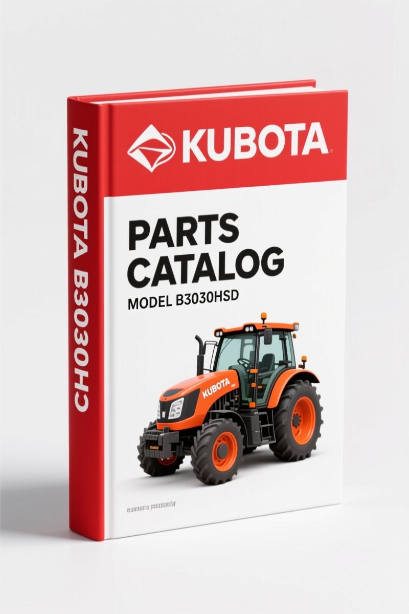 Kubota B3030HSD Parts Catalog – 323 Pages OEM Parts Breakdown