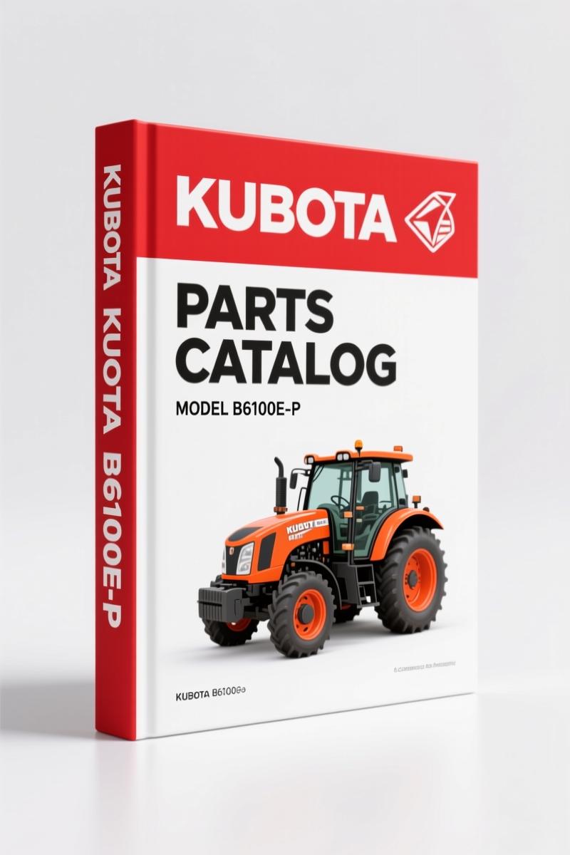 Kubota B6100E-P Parts Catalog – 128 Pages OEM Part Numbers
