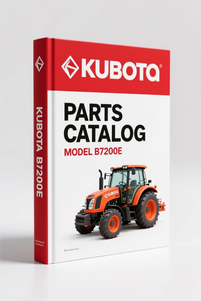 Kubota B7200E Parts Catalog – 188 Pages OEM Exploded Views