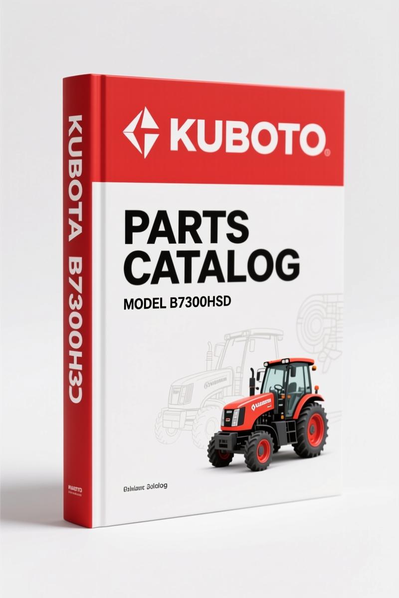 Kubota B7300HSD Parts Catalog – 233 Pages Factory Exploded-Views