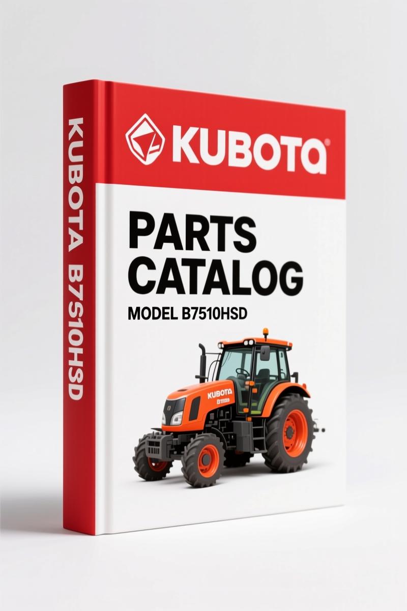 Kubota B7510HSD Parts Catalog – 348 Pages OEM Parts Breakdown