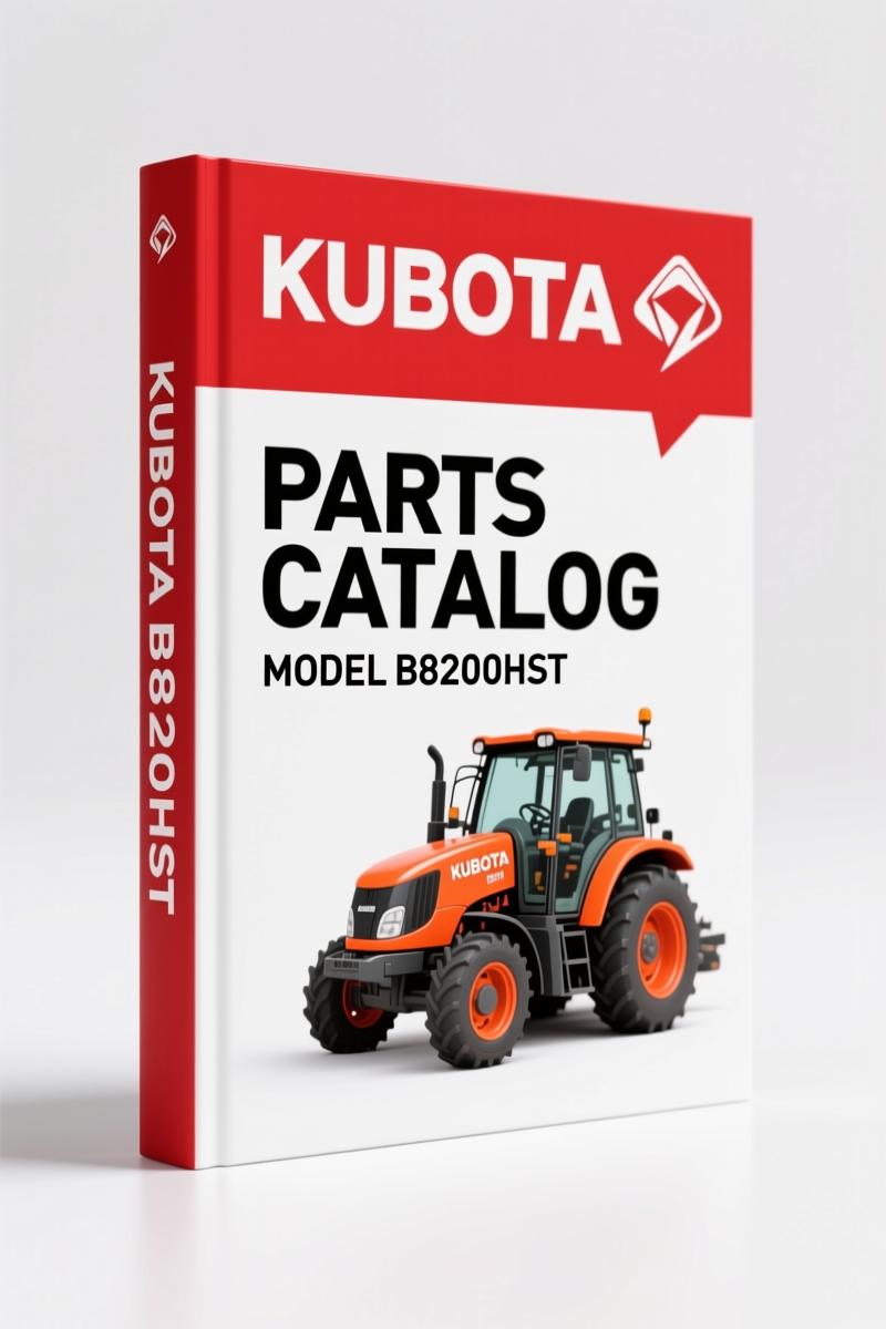 Kubota B8200HST Parts Catalog – 189 Pages OEM Parts Breakdown