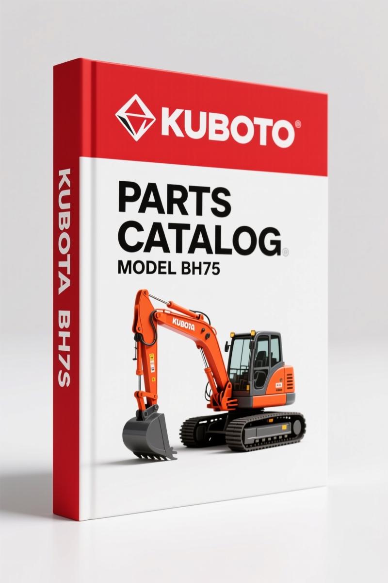 Kubota BH75 Parts Catalog – 63 Pages OEM Parts Breakdown