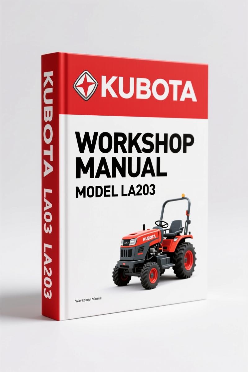 Kubota BX1860 BX2360 BX2660 LA203 LA243 2008 Workshop Manual