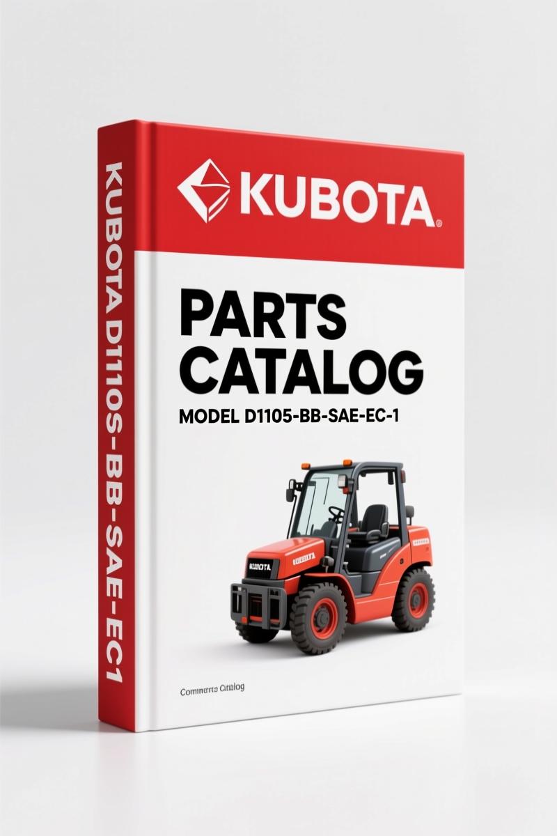 Kubota D1105-BB-EC-1, D1105-BBS-EC-1, D1105-BB-EC-STD-3, D1105-BG2-SAE-1, D1105-BB-SAE-EC-1 1994 Parts Catalog