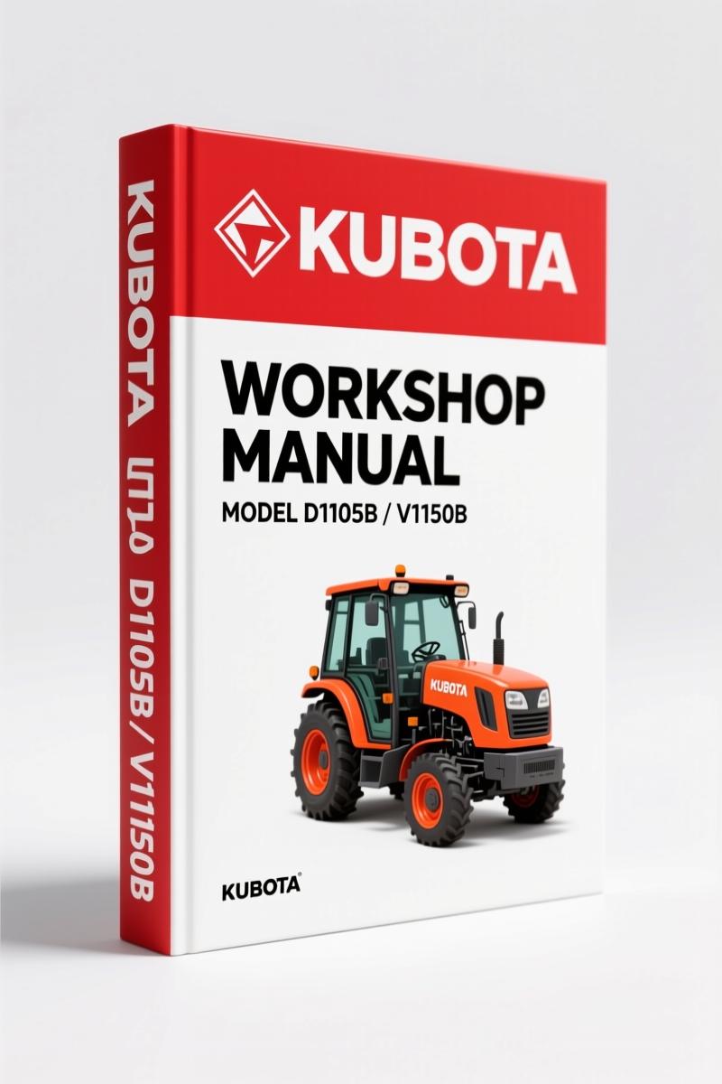 Kubota D1105B, V1150B 1991 Workshop Manual – 187 Pages of Factory Spec Data