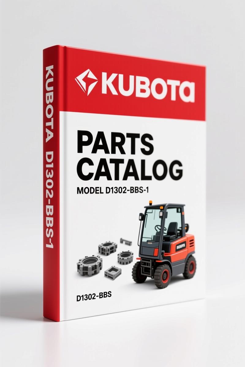 Kubota D1302-BBS-1 1990 Parts Catalog – 52 Pages OEM Parts Breakdown
