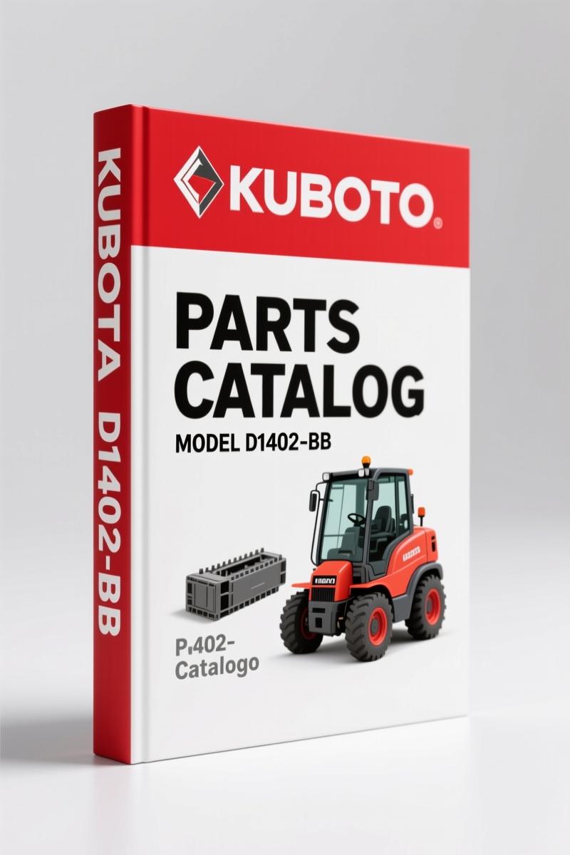 Kubota D1402-BB, BBS-EC-1 1988 Parts Catalog - 77 Pages OEM