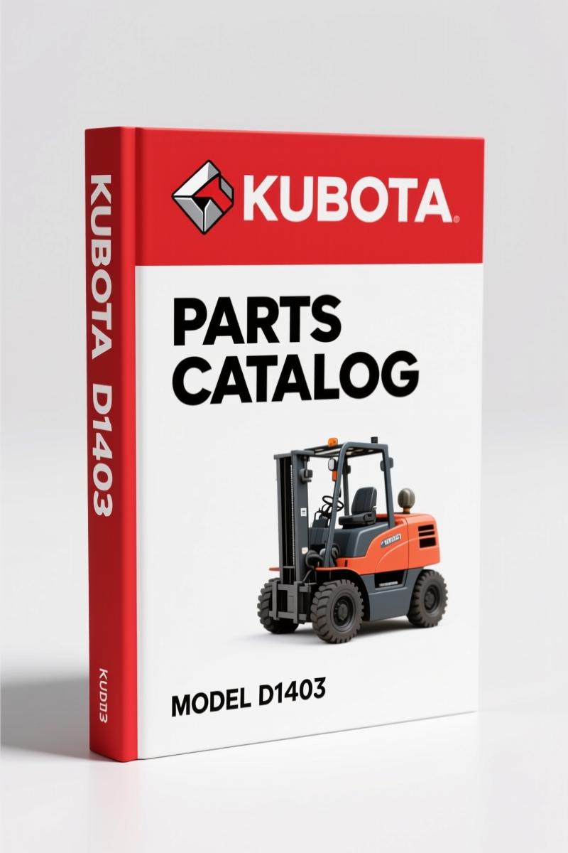 Kubota D1403 2003 Parts Catalog – 55 Pages OEM Parts Breakdown