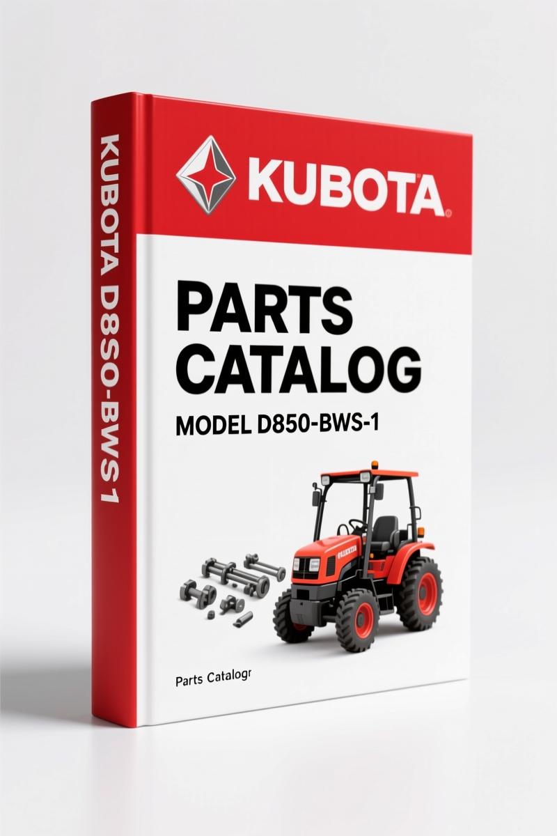 Kubota D850-BWS-1 1982 Parts Catalog – 84 Pages OEM Parts Breakdown