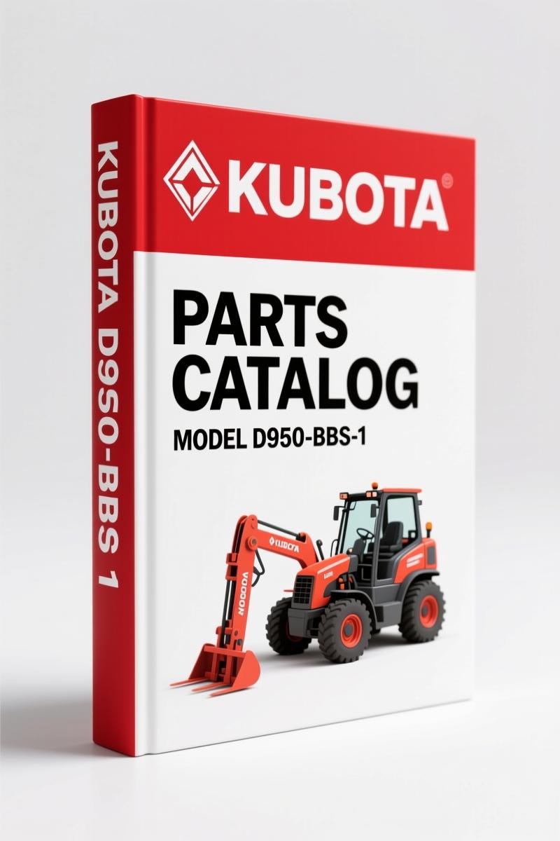 Kubota D950-BBS-1 1982 Parts Catalog – 71 Pages OEM Exploded-View Diagrams
