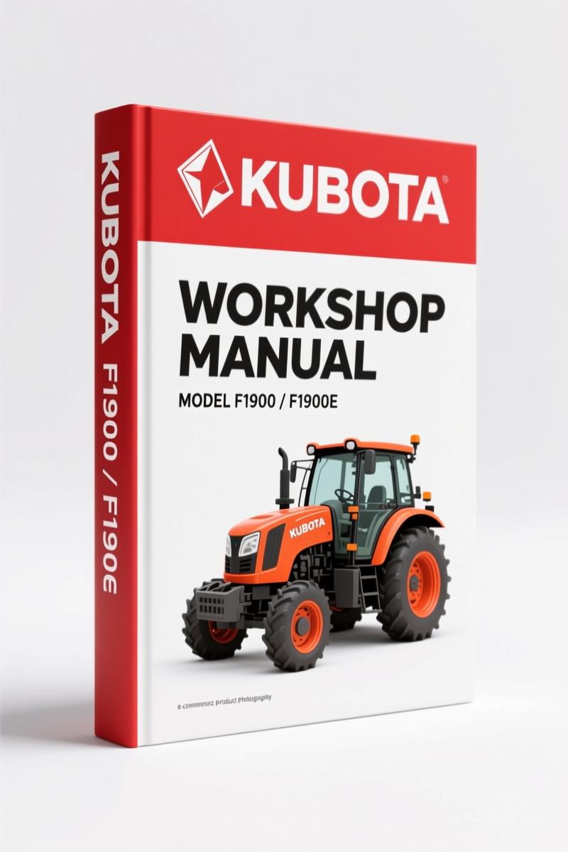 Kubota F1900, F1900E 1993 Workshop Manual – 627 Pages