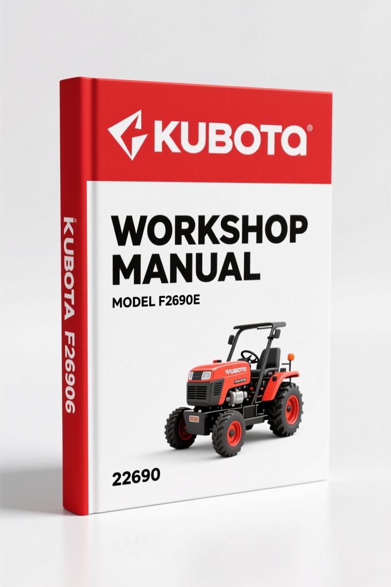 Kubota F2690E, F2690, F3990, RCK60P-F39, RCK60R-F36 2013 Workshop Manual