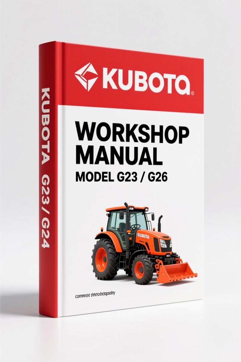 Kubota G23, G26 2009 Service Manual – Flat-Rate Schedule & OEM Repair Data