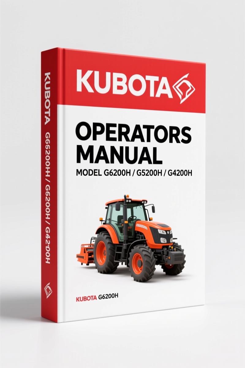 Kubota G6200H, G5200H, G4200H, G4200, G3200 Operators Manual — 37 Pages | Factory Specs