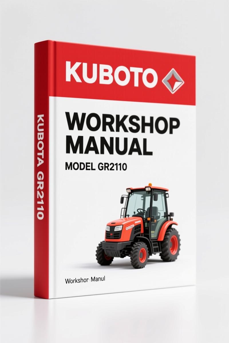 Kubota GR2110, GR2010G 2013 Workshop Manual – Factory Service Data