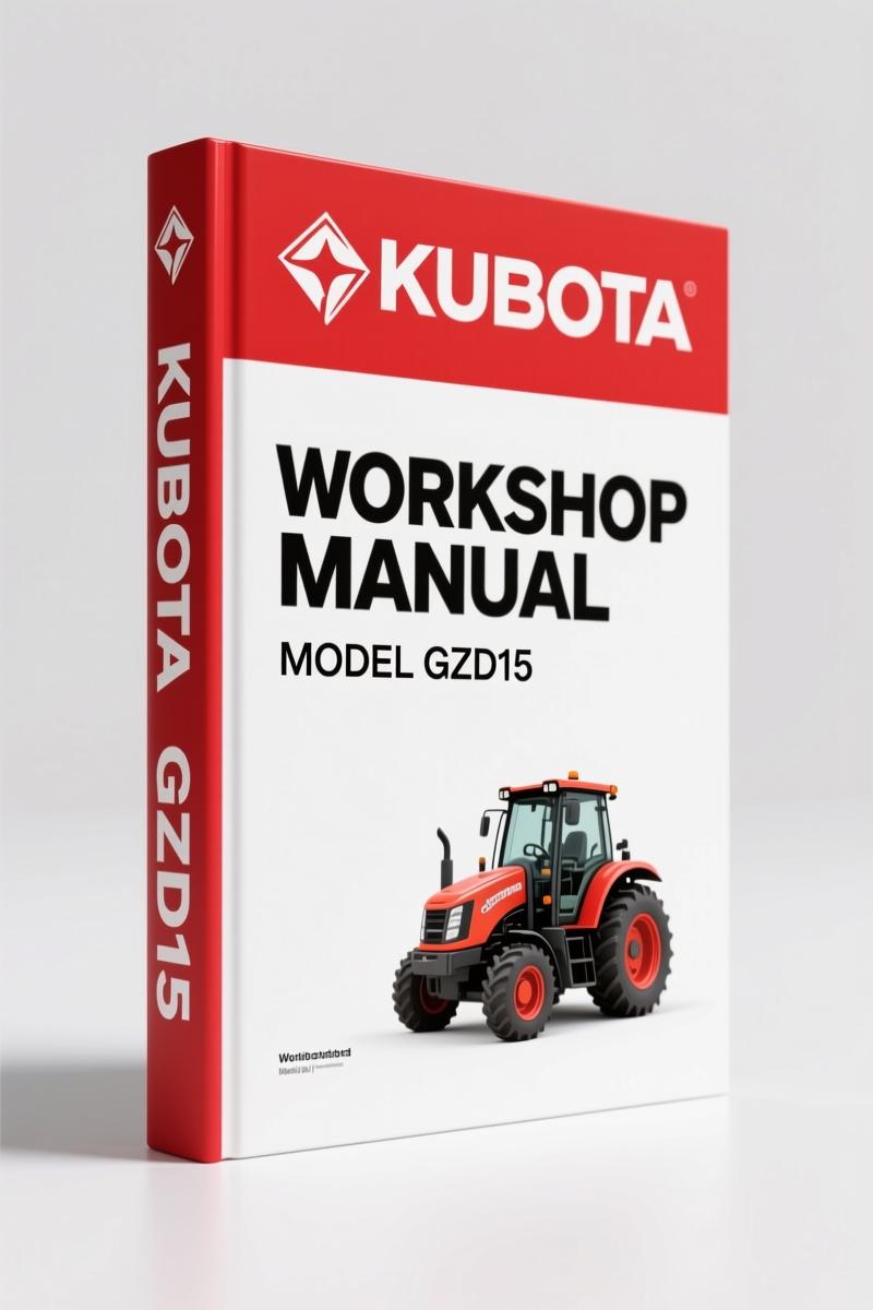 Kubota GZD15 2006 Workshop Manual – Factory Service Documentation