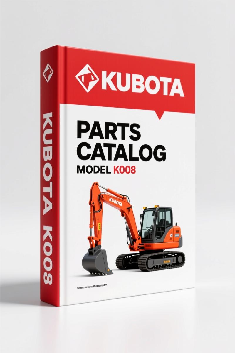 Kubota K008 Parts Catalog – 209 Pages OEM Parts Breakdown