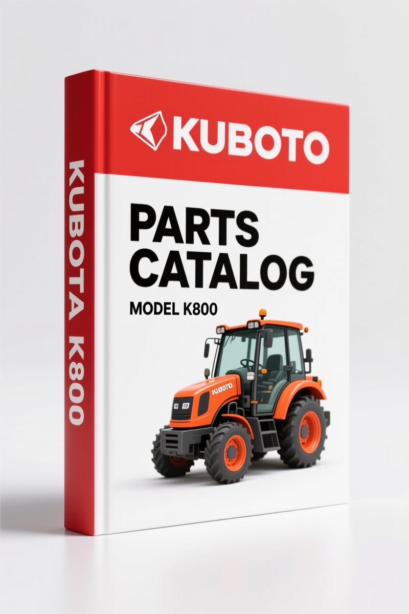 Kubota K800 Parts Catalog – 218 Pages of OEM Parts Breakdown for Construction Equipment
