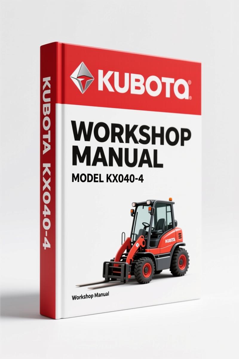 Kubota KX040-4 2012 Operators Manual – 134 Pages