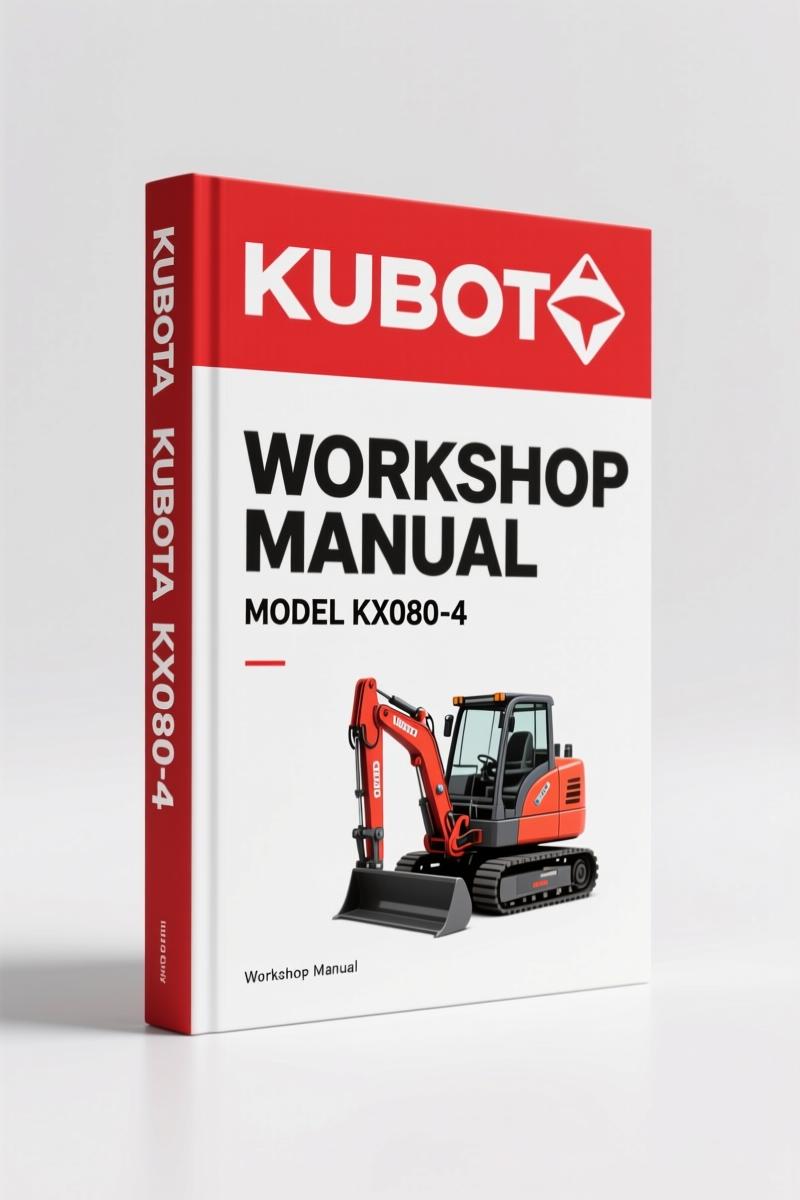 Kubota KX080-4 2013 Workshop Manual – Factory Service Data