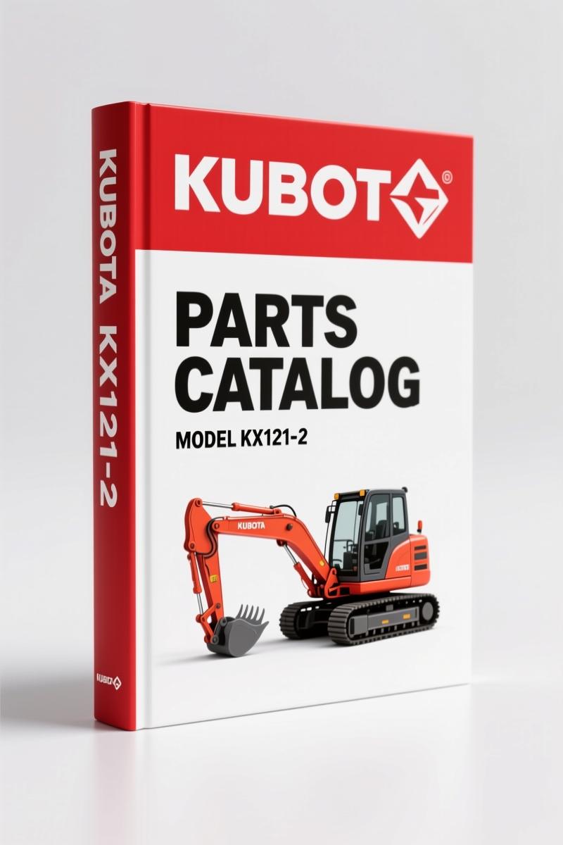 Kubota KX121-2 Parts Catalog – 309 Pages OEM Factory Parts Breakdown