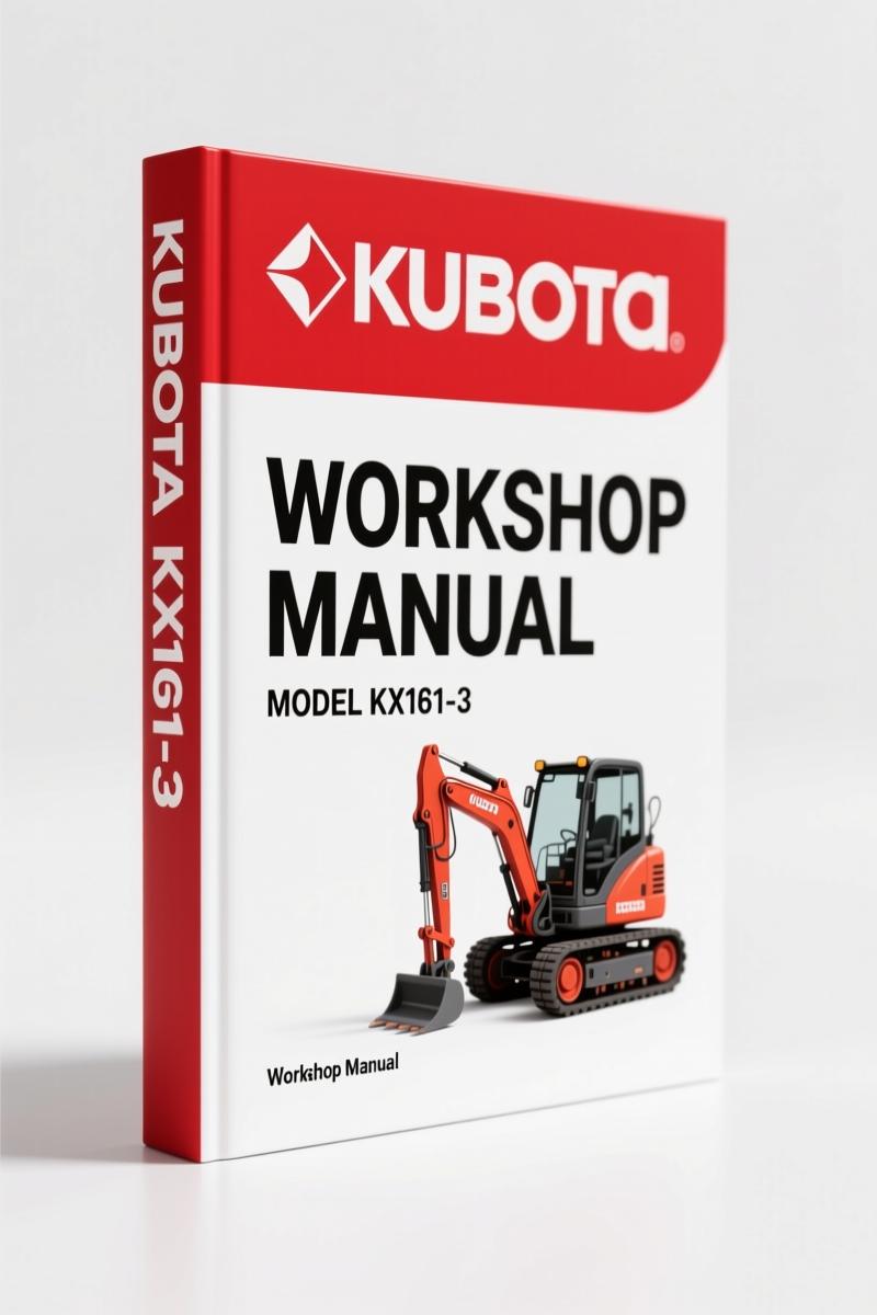 Kubota KX121-3, KX161-3 Workshop Manual – 994 Pages of Factory Specs