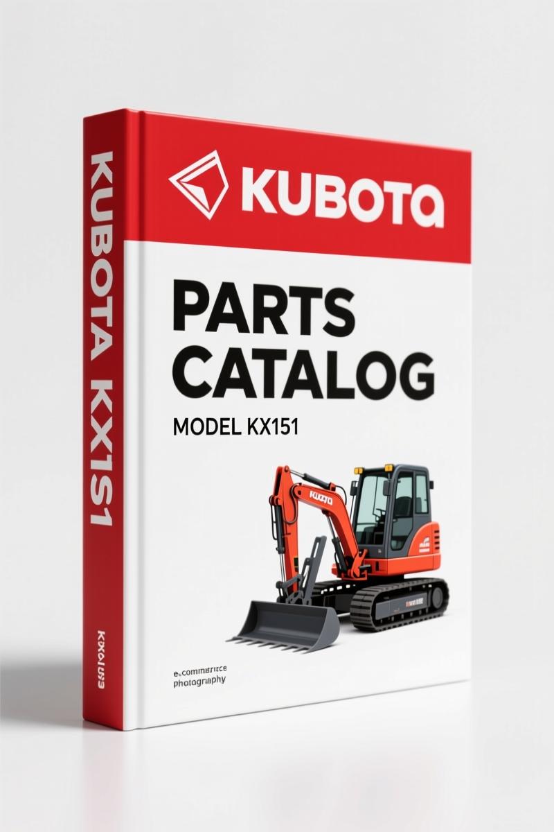 Kubota KX151 Parts Catalog – 286 Pages Factory-Coded Component Identification