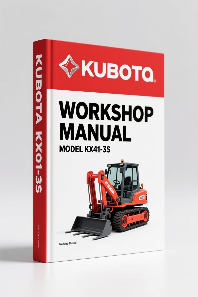 Kubota KX36-3, KX41-3S, KX41-3V Workshop Manual – OEM Service Data