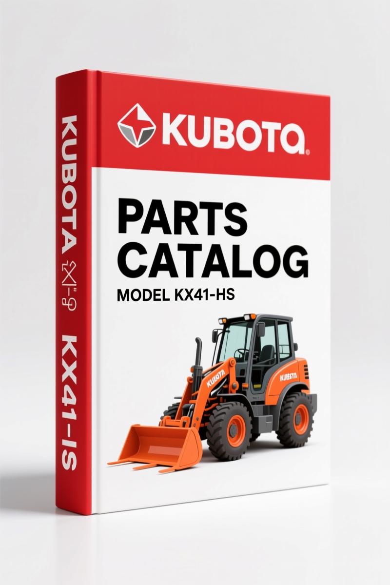 Kubota KX41-HS Parts Catalog – 275 Pages OEM Exploded Diagrams