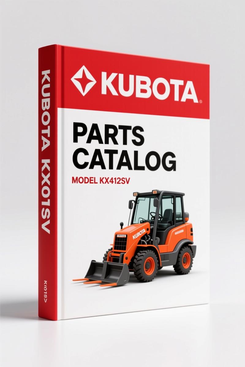 Kubota KX412SV Parts Catalog – 290 Pages OEM Parts Breakdown