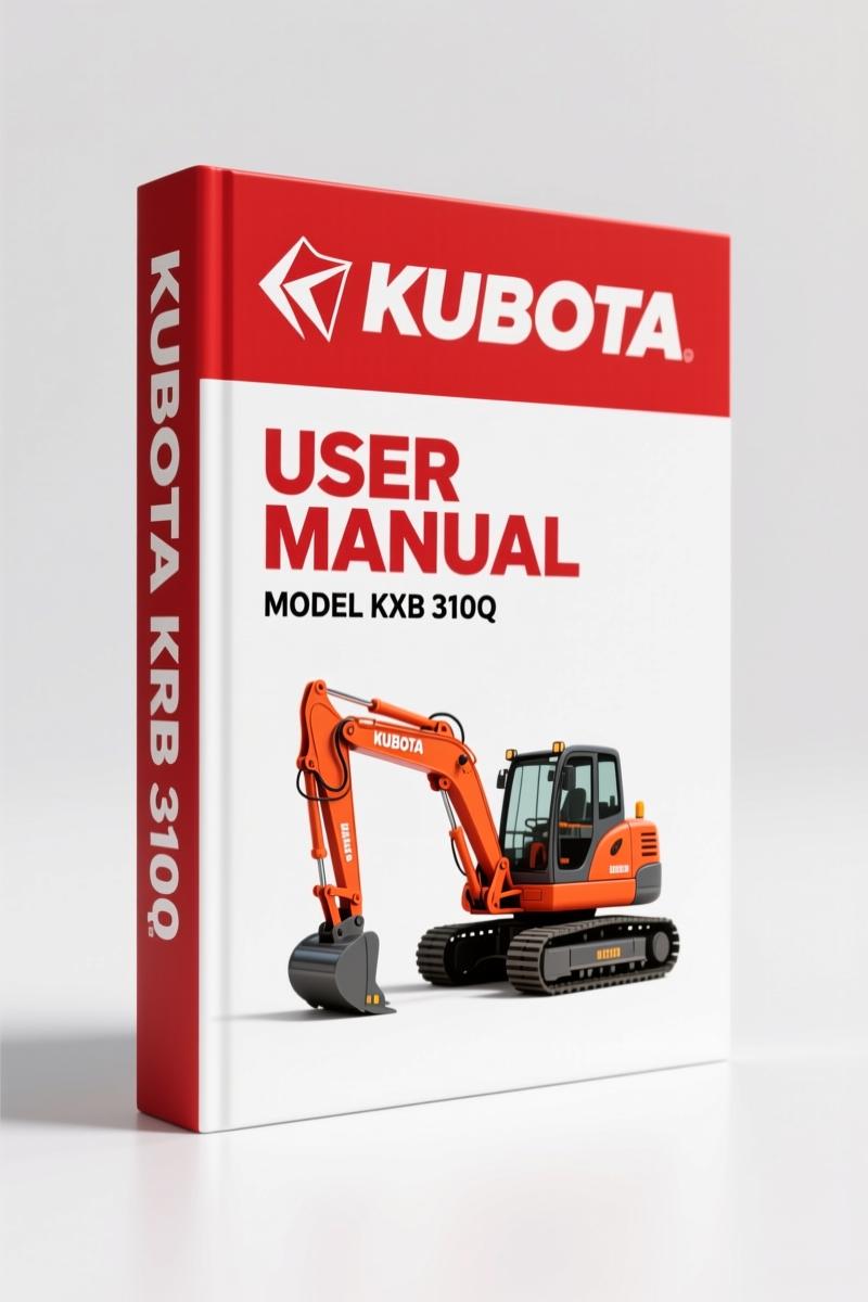 Kubota KXB 310Q User Manual – Factory Specs