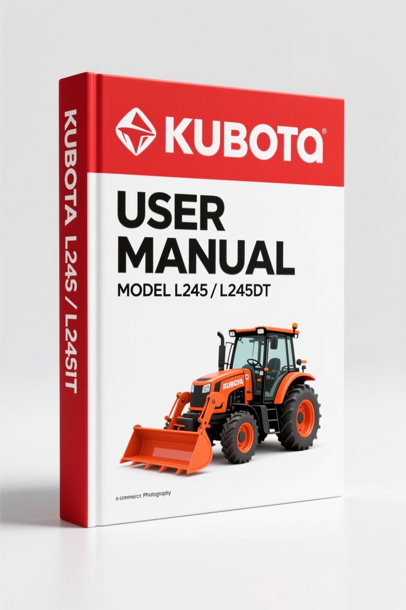 Kubota L245, L245DT User Manual – Factory Specs for Operation & Maintenance