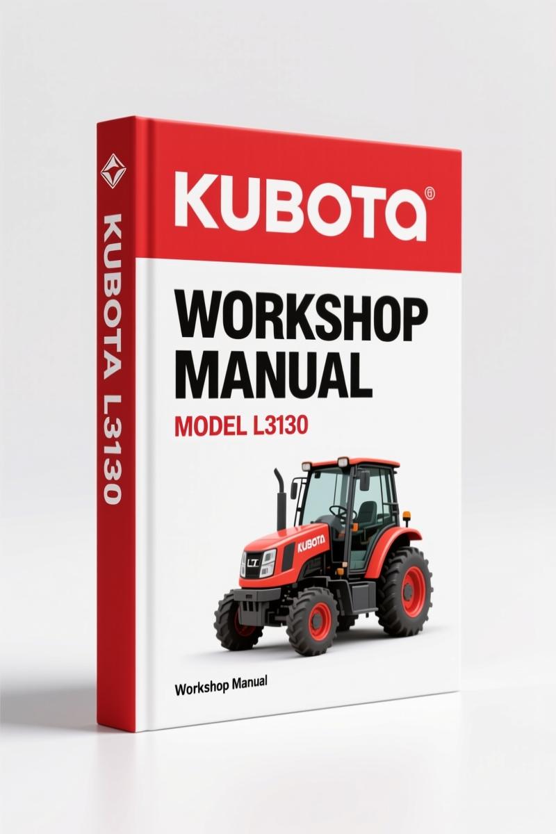 Kubota L3130, L3430, L3830, L4330, L4630 Workshop Manual – Factory Specs for 5 Models