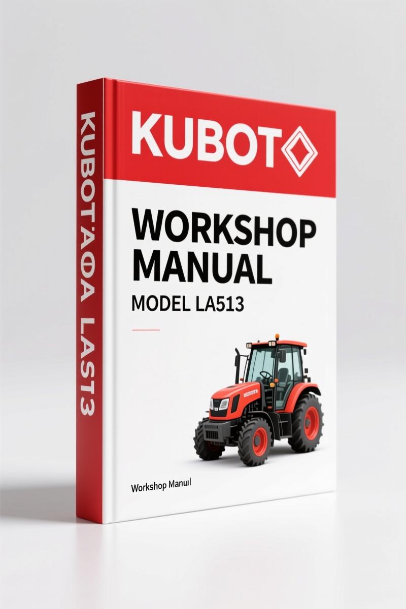 Kubota LA513 LA713 LA853 flat-rate schedule service manual 2003 20 pages