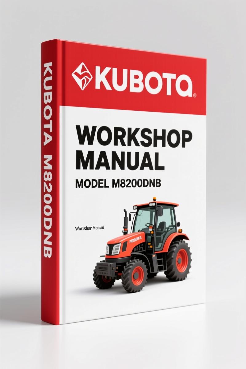 Kubota M8200DNB, M8200SDNB, M8200SDNBC Workshop Manual – 145 Pages