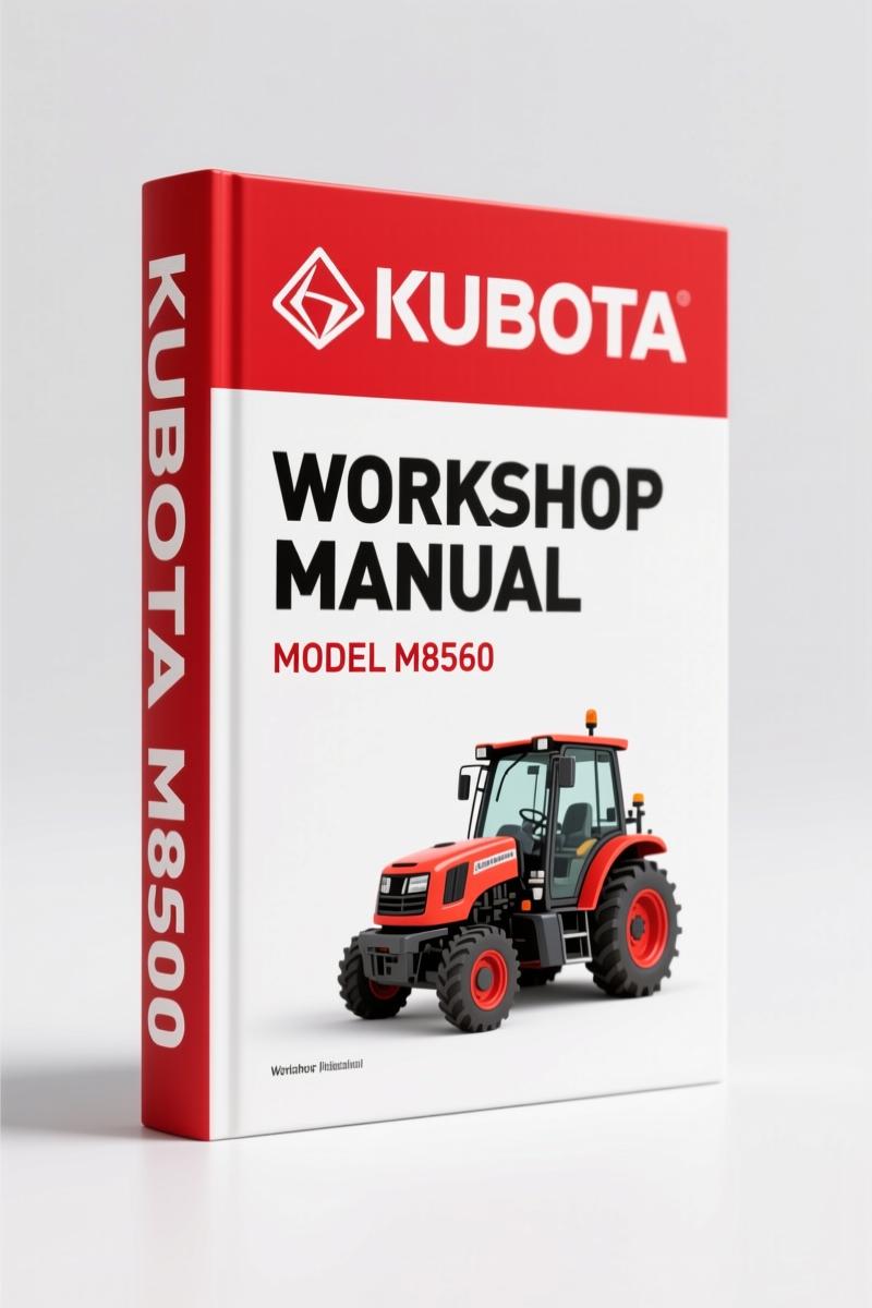 Kubota M8560, M9960 2012 Workshop Manual – 715 Pages of OEM Service Data