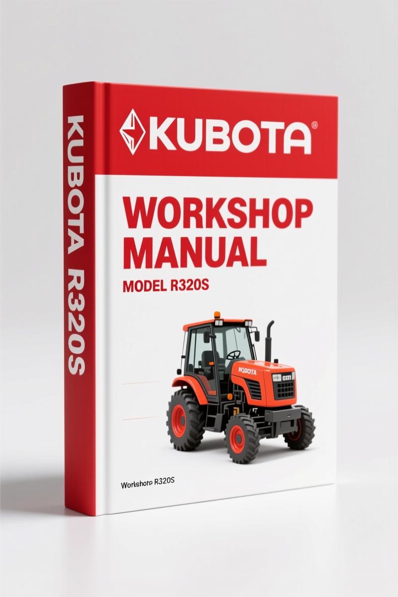 Kubota R320S, R320S(B) 2011 Workshop Manual – Factory Specs