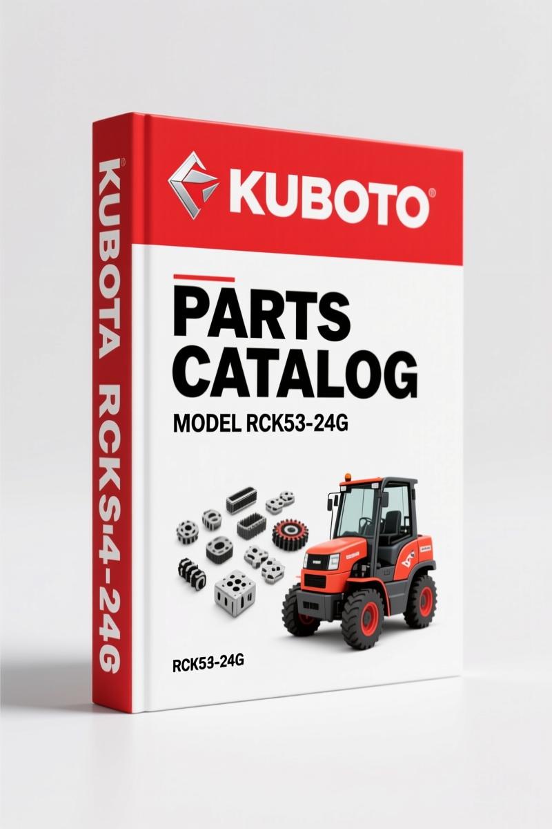 Kubota RCK54-24G G2460G Parts Catalog – 27 Pages OEM