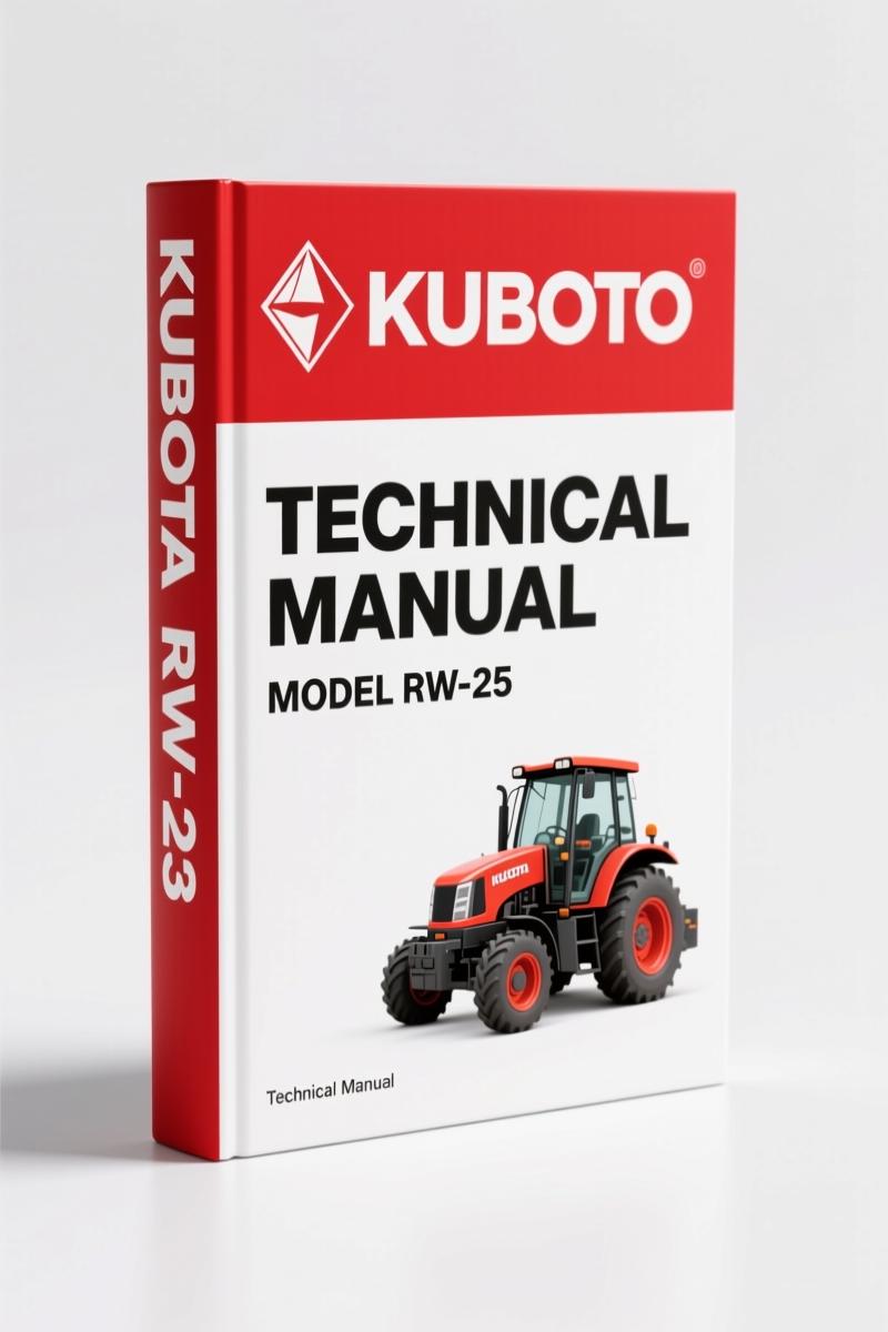 Kubota RW-25, RW-25S Technical Manual – 16 Pages Factory Spec Data