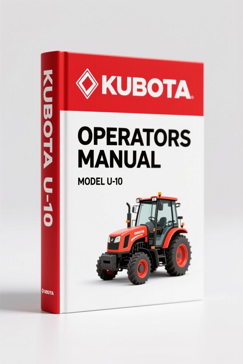 Kubota U-10, U-15, U-20, U-35, U-45 Operators Manual – 32-Page Factory Maintenance Guide