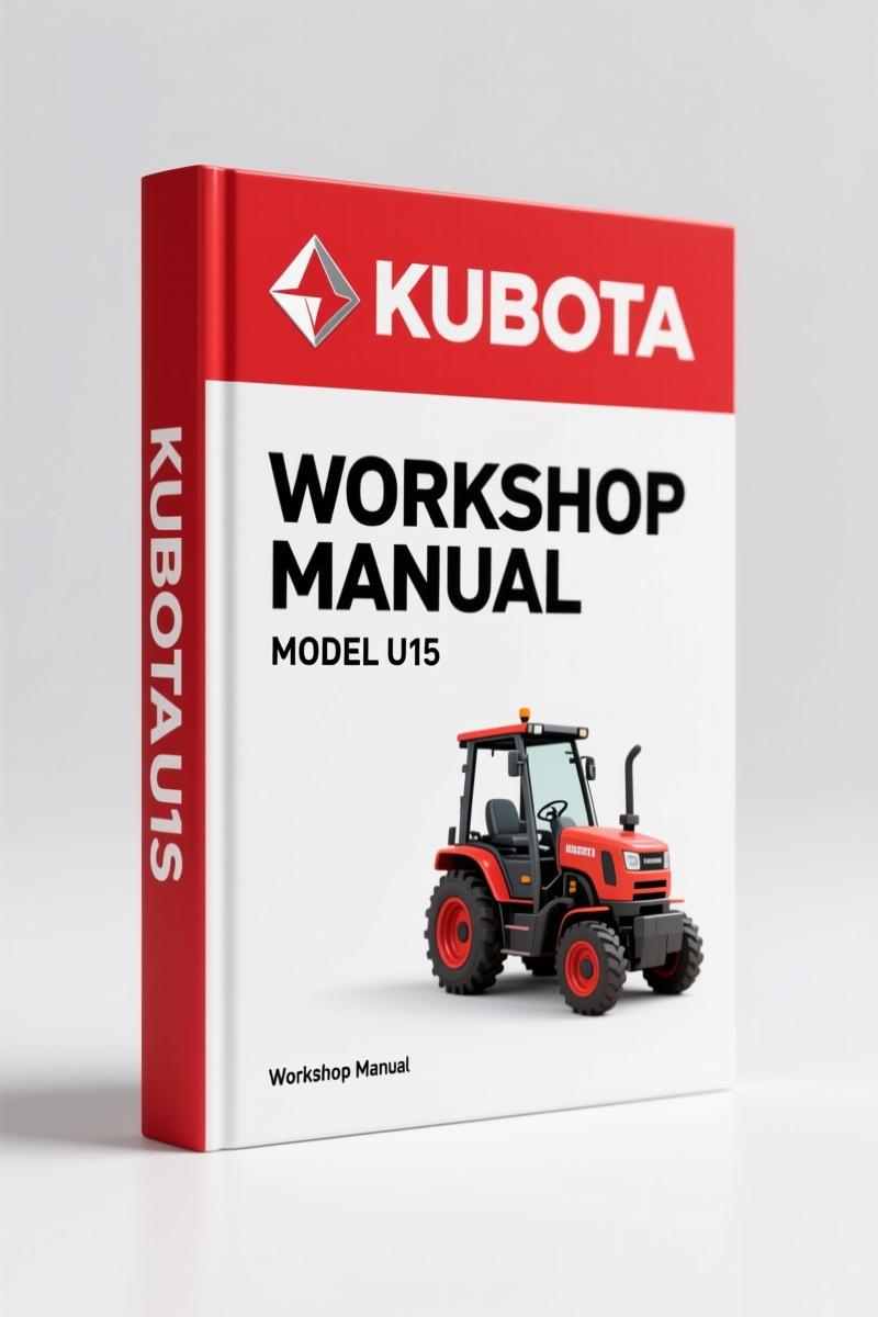 Kubota U15, U15-3 Workshop Manual – OEM Factory Service Data